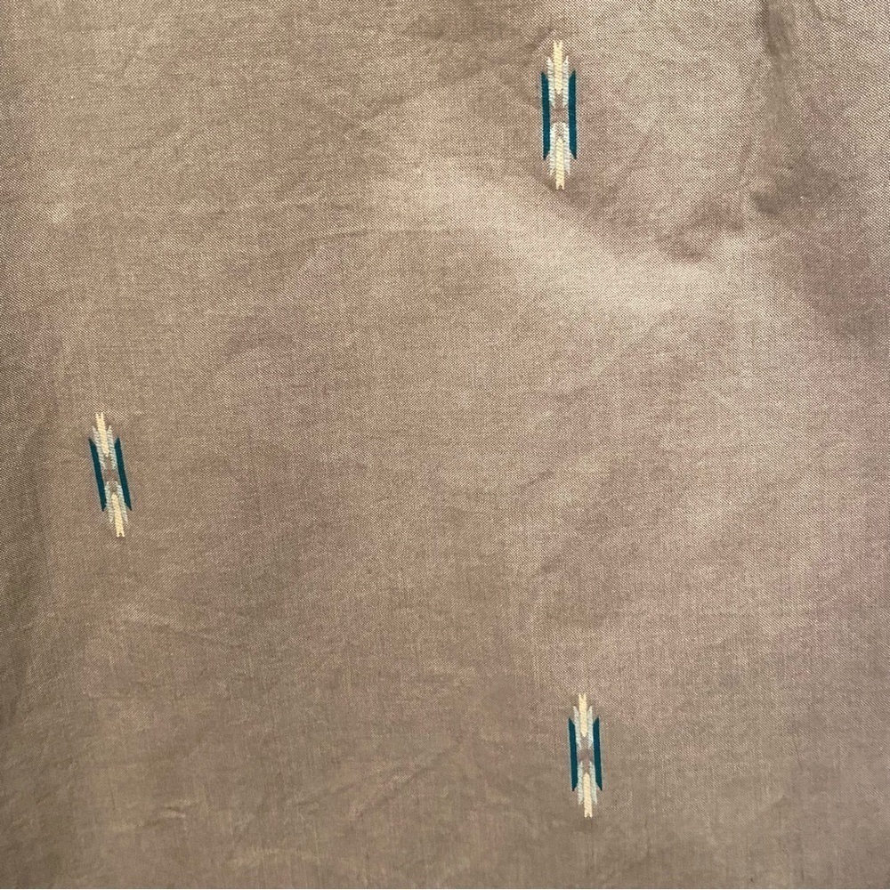 NWT~PENDLETON Men Light Gray Aztec Embroidery But… - image 5